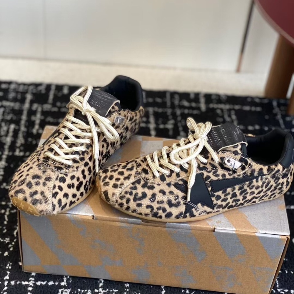 Golden Goose Leopard Print Sneakers